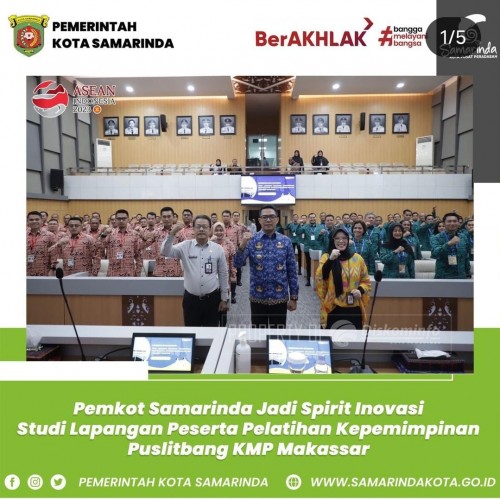 Pemkot Samarinda jadi spirit inovasi studi lapangan peserta pelatihan kepemimpinan puslitbang KMP Makasar